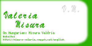 valeria misura business card